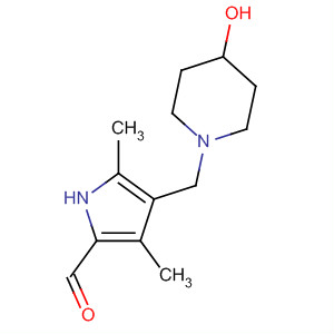 442563-44-2  1H-Pyrrole-2-carboxaldehyde,4-[(4-hydroxy-1-piperidinyl)methyl]-3,5-dimethyl-