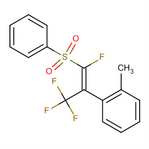 442681-03-0  Benzene,1-[(1Z)-2-fluoro-2-(phenylsulfonyl)-1-(trifluoromethyl)ethenyl]-2-methyl-