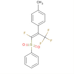 442681-05-2  Benzene,1-[(1Z)-2-fluoro-2-(phenylsulfonyl)-1-(trifluoromethyl)ethenyl]-4-methyl-