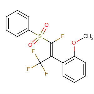 442681-06-3  Benzene,1-[(1Z)-2-fluoro-2-(phenylsulfonyl)-1-(trifluoromethyl)ethenyl]-2-methoxy-
