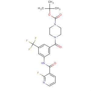 442846-74-4  1-Piperazinecarboxylic acid,4-[3-[[(2-fluoro-3-pyridinyl)carbonyl]amino]-5-(trifluoromethyl)benzoyl]-,1,1-dimethylethyl ester