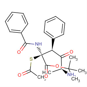 442850-46-6  L-Alanine, (2S,3S)-2-(acetylthio)-N-benzoyl-3-phenyl-b-alanyl-,1,1-dimethylethyl ester