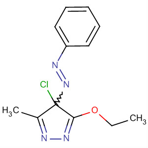 442907-21-3  4H-Pyrazole, 4-chloro-3-ethoxy-5-methyl-4-(phenylazo)-