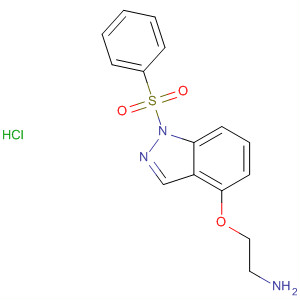 444190-41-4  1H-Indazole, 4-(2-aminoethoxy)-1-(phenylsulfonyl)-, monohydrochloride