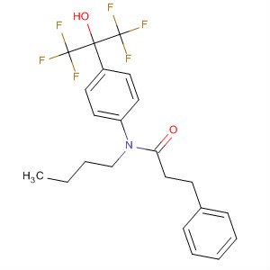 444621-25-4  Benzenepropanamide,N-butyl-N-[4-[2,2,2-trifluoro-1-hydroxy-1-(trifluoromethyl)ethyl]phenyl]-