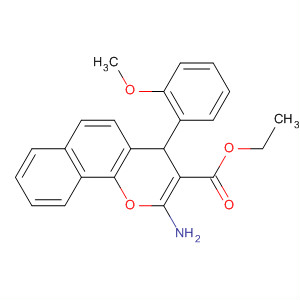 444791-05-3  4H-Naphtho[1,2-b]pyran-3-carboxylic acid,2-amino-4-(2-methoxyphenyl)-, ethyl ester