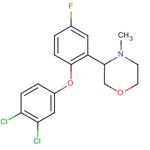 444888-42-0  Morpholine, 3-[2-(3,4-dichlorophenoxy)-5-fluorophenyl]-4-methyl-
