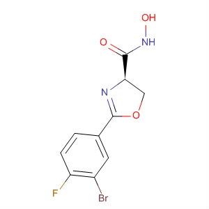 445019-08-9  4-Oxazolecarboxamide,2-(3-bromo-4-fluorophenyl)-4,5-dihydro-N-hydroxy-, (4R)-