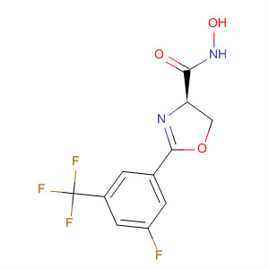 445019-09-0  4-Oxazolecarboxamide,2-[3-fluoro-5-(trifluoromethyl)phenyl]-4,5-dihydro-N-hydroxy-, (4R)-