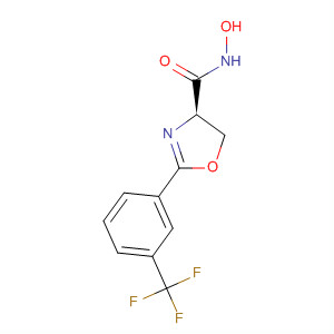445019-10-3  4-Oxazolecarboxamide,4,5-dihydro-N-hydroxy-2-[3-(trifluoromethyl)phenyl]-, (4R)-