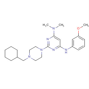 445453-82-7  4,6-Pyrimidinediamine,2-[4-(cyclohexylmethyl)-1-piperazinyl]-N'-(3-methoxyphenyl)-N,N-dimethyl-