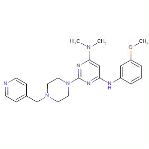 445453-84-9  4,6-Pyrimidinediamine,N'-(3-methoxyphenyl)-N,N-dimethyl-2-[4-(4-pyridinylmethyl)-1-piperazinyl]-