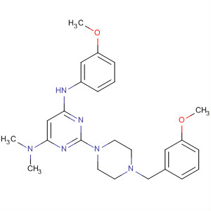 445453-85-0  4,6-Pyrimidinediamine,N'-(3-methoxyphenyl)-2-[4-[(3-methoxyphenyl)methyl]-1-piperazinyl]-N,N-dimethyl-