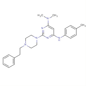 445453-96-3  4,6-Pyrimidinediamine,N,N-dimethyl-N'-(4-methylphenyl)-2-[4-(2-phenylethyl)-1-piperazinyl]-