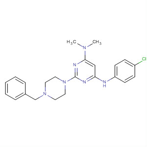 445454-08-0  4,6-Pyrimidinediamine,N'-(4-chlorophenyl)-N,N-dimethyl-2-[4-(phenylmethyl)-1-piperazinyl]-