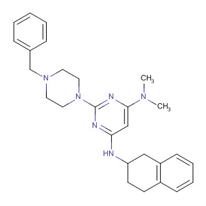445454-10-4  4,6-Pyrimidinediamine,N,N-dimethyl-2-[4-(phenylmethyl)-1-piperazinyl]-N'-(1,2,3,4-tetrahydro-2-naphthalenyl)-
