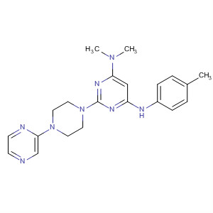 445454-18-2  4,6-Pyrimidinediamine,N,N-dimethyl-N'-(4-methylphenyl)-2-(4-pyrazinyl-1-piperazinyl)-