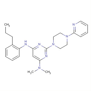 445454-21-7  4,6-Pyrimidinediamine,N,N-dimethyl-N'-(2-propylphenyl)-2-[4-(2-pyridinyl)-1-piperazinyl]-