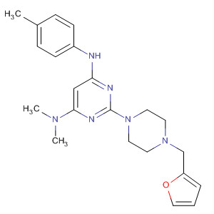445454-67-1  4,6-Pyrimidinediamine,2-[4-(2-furanylmethyl)-1-piperazinyl]-N,N-dimethyl-N'-(4-methylphenyl)-