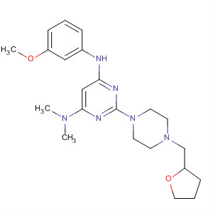 445454-69-3  4,6-Pyrimidinediamine,N'-(3-methoxyphenyl)-N,N-dimethyl-2-[4-[(tetrahydro-2-furanyl)methyl]-1-piperazinyl]-