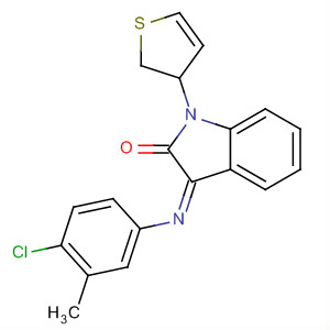 445454-93-3  2H-Indol-2-one,3-[(4-chloro-3-methylphenyl)imino]-1,3-dihydro-1-(3-thienyl)-, (3Z)-