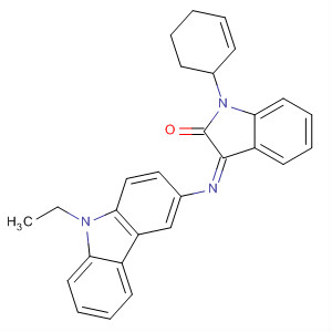 445455-15-2  2H-Indol-2-one,3-[(9-ethyl-9H-carbazol-3-yl)imino]-1,3-dihydro-1-phenyl-, (3Z)-