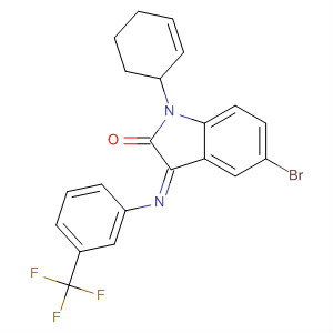 445455-60-7  2H-Indol-2-one,5-bromo-1,3-dihydro-1-phenyl-3-[[3-(trifluoromethyl)phenyl]imino]-, (3Z)-