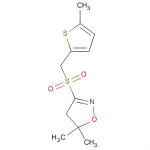 447398-97-2  Isoxazole,4,5-dihydro-5,5-dimethyl-3-[[(5-methyl-2-thienyl)methyl]sulfonyl]-