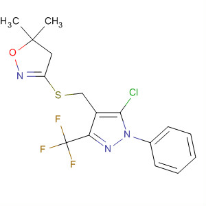 447399-15-7  Isoxazole,3-[[[5-chloro-1-phenyl-3-(trifluoromethyl)-1H-pyrazol-4-yl]methyl]thio]-4,5-dihydro-5,5-dimethyl-