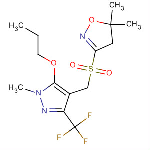 447399-47-5  Isoxazole,4,5-dihydro-5,5-dimethyl-3-[[[1-methyl-5-propoxy-3-(trifluoromethyl)-1H-pyrazol-4-yl]methyl]sulfonyl]-