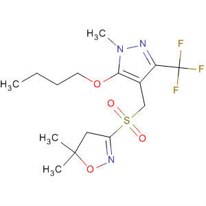 447399-49-7  Isoxazole,3-[[[5-butoxy-1-methyl-3-(trifluoromethyl)-1H-pyrazol-4-yl]methyl]sulfonyl]-4,5-dihydro-5,5-dimethyl-