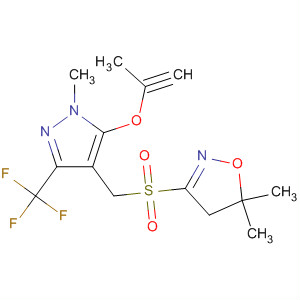 447399-54-4  Isoxazole,4,5-dihydro-5,5-dimethyl-3-[[[1-methyl-5-(2-propynyloxy)-3-(trifluoromethyl)-1H-pyrazol-4-yl]methyl]sulfonyl]-
