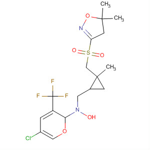 447400-00-2  Isoxazole,3-[[[5-chloro-1-[(2-methylcyclopropyl)methyl]-3-(trifluoromethyl)-1H-pyrazol-4-yl]methyl]sulfonyl]-4,5-dihydro-5,5-dimethyl-