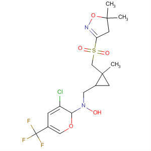 447400-01-3  Isoxazole,3-[[[3-chloro-1-[(2-methylcyclopropyl)methyl]-5-(trifluoromethyl)-1H-pyrazol-4-yl]methyl]sulfonyl]-4,5-dihydro-5,5-dimethyl-