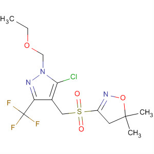 447400-24-0  Isoxazole,3-[[[5-chloro-1-(ethoxymethyl)-3-(trifluoromethyl)-1H-pyrazol-4-yl]methyl]sulfonyl]-4,5-dihydro-5,5-dimethyl-