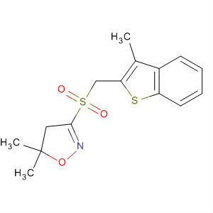 447401-63-0  Isoxazole,4,5-dihydro-5,5-dimethyl-3-[[(3-methylbenzo[b]thien-2-yl)methyl]sulfonyl]-
