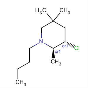 447428-50-4  Piperidine, 1-butyl-3-chloro-2,5,5-trimethyl-, (2R,3S)-rel-