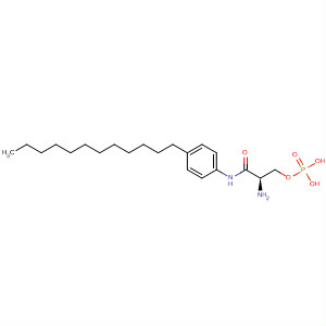 449173-12-0  Propanamide, 2-amino-N-(4-dodecylphenyl)-3-(phosphonooxy)-, (2R)-