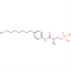 449173-14-2  Propanamide, 2-amino-N-(4-octylphenyl)-3-(phosphonooxy)-, (2S)-