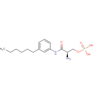 449173-18-6  Propanamide, 2-amino-N-(3-hexylphenyl)-3-(phosphonooxy)-, (2R)-