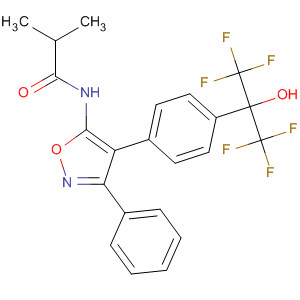 449803-24-1  Propanamide,2-methyl-N-[3-phenyl-4-[4-[2,2,2-trifluoro-1-hydroxy-1-(trifluoromethyl)ethyl]phenyl]-5-isoxazolyl]-