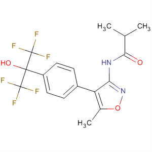 449803-30-9  Propanamide,2-methyl-N-[5-methyl-4-[4-[2,2,2-trifluoro-1-hydroxy-1-(trifluoromethyl)ethyl]phenyl]-3-isoxazolyl]-