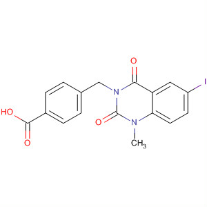 451471-60-6  Benzoic acid,4-[(1,4-dihydro-6-iodo-1-methyl-2,4-dioxo-3(2H)-quinazolinyl)methyl]-