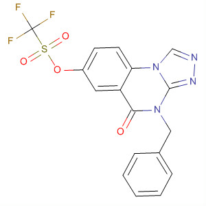 451471-71-9  Methanesulfonic acid, trifluoro-,4,5-dihydro-5-oxo-4-(phenylmethyl)[1,2,4]triazolo[4,3-a]quinazolin-7-ylester