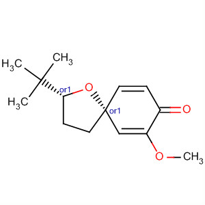 452529-02-1  1-Oxaspiro[4.5]deca-6,9-dien-8-one, 2-(1,1-dimethylethyl)-7-methoxy-,(2R,5R)-rel-