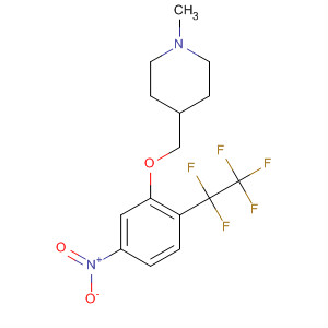 453560-67-3  Piperidine, 1-methyl-4-[[5-nitro-2-(pentafluoroethyl)phenoxy]methyl]-