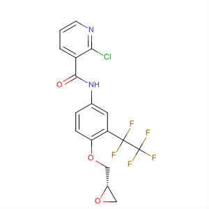 453560-72-0  3-Pyridinecarboxamide,2-chloro-N-[4-[(2S)-oxiranylmethoxy]-3-(pentafluoroethyl)phenyl]-