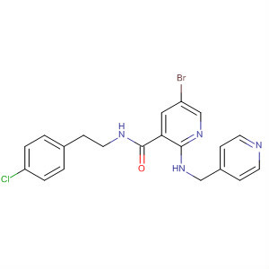 453561-40-5  3-Pyridinecarboxamide,5-bromo-N-[2-(4-chlorophenyl)ethyl]-2-[(4-pyridinylmethyl)amino]-