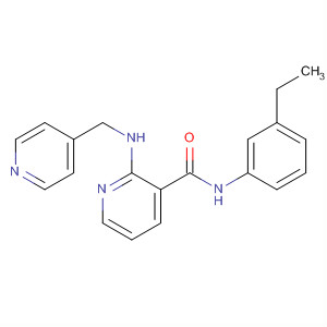 453562-26-0  3-Pyridinecarboxamide, N-(3-ethylphenyl)-2-[(4-pyridinylmethyl)amino]-