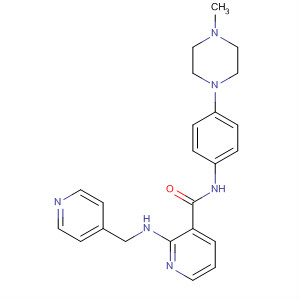 453562-56-6  3-Pyridinecarboxamide,N-[4-(4-methyl-1-piperazinyl)phenyl]-2-[(4-pyridinylmethyl)amino]-